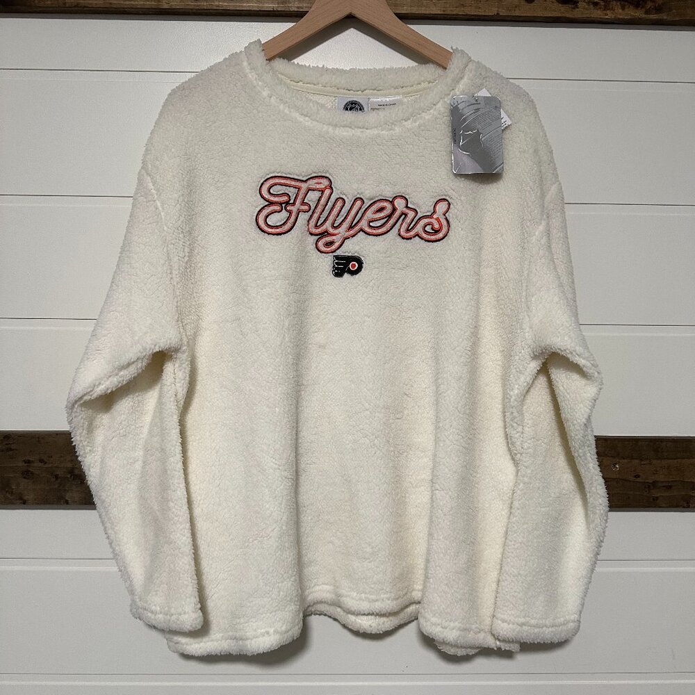 Philadelphia Flyers Sherpa Fleece Size L Athleleisure/Fancore/Sporty NWT